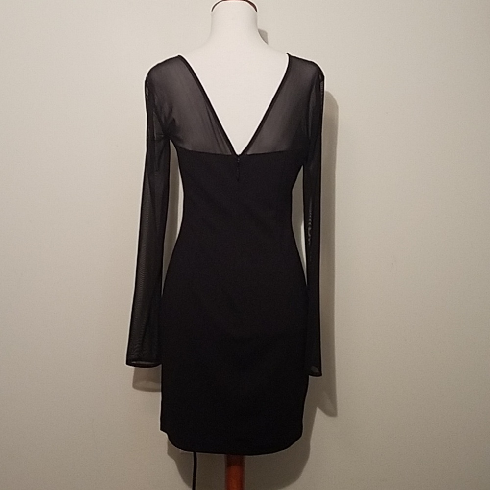 NWT BCBG sweetheart sheath black dress - Picture 3 of 8